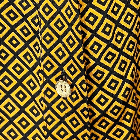 Michael Kors NWOT Button-Down Tie Dress Size Small in Marigold - Picture 8 of 11